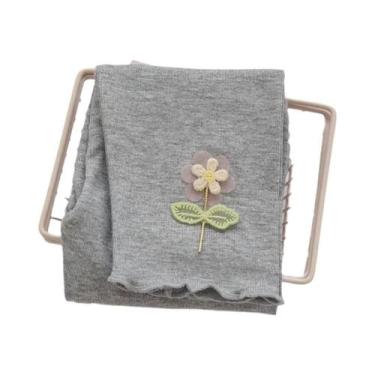 Imagem de Leggings Florais Para Meninas De 2 a 7 Anos, Calças Finas E Confortáve