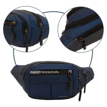 Imagem de Pochete Masculina Bolsa Cintura Transversal Motoqueiro Moto Boy Trabal