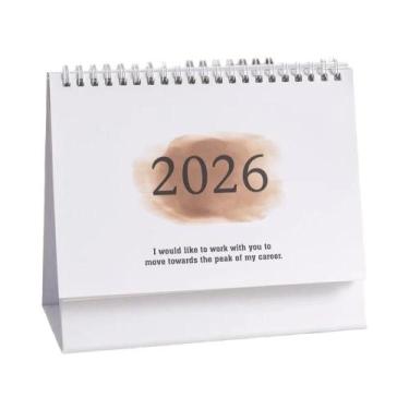 Imagem de Calendário De Mesa Grande 2026 Em Inglês, Planejador Anual, Mensal E D