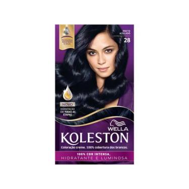 Imagem de Coloração Creme Wella  Koleston Tons Escuros, Preto Azulado