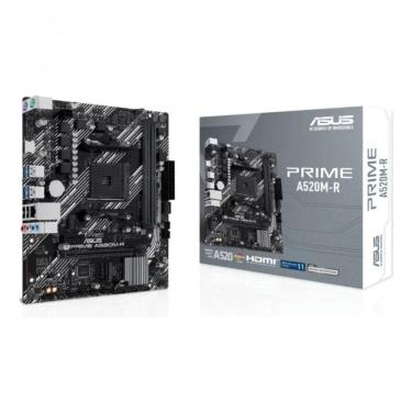 Imagem de Placa Mãe Asus Prime A520m-r Am4 Ddr4 M.2 Chipset A520 Hdmi Preto