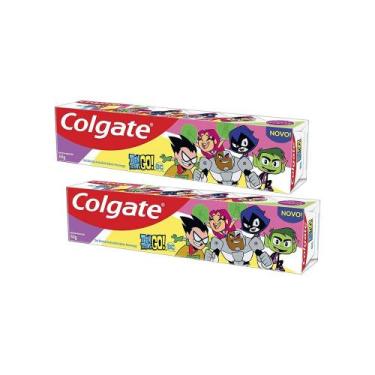 Imagem de Kit 2 Cremes Dentais Kids Colgate Teen Titans Go 60g