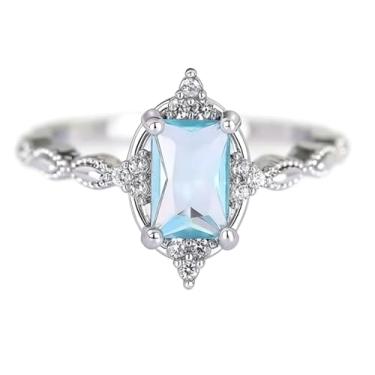 Imagem de Anel de coroa de princesa - Joias delicadas e elegantes para mulheres, design delicado de coroa em miniatura em prata esterlina ou banhado a ouro, perfeito para uso diário ou presentes, Size 8