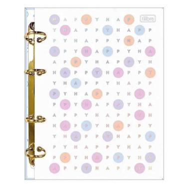 Imagem de Fichário Caderno Argolado Happy 160 Folhas - Tilibra