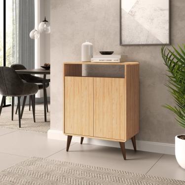 Imagem de Balcão Multiuso 700x925x400 Mm 2 Portas Curve Mel