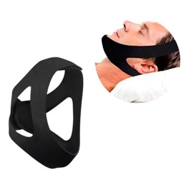 Imagem de Máscara Faixa De Cabeça Anti Ronco Apneia Ajustável Dormir - Care Day