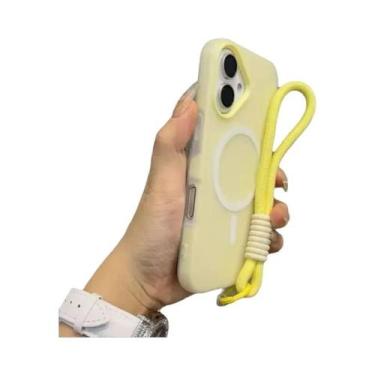 Imagem de Capa Magsafe Candy Contrast Com Cordão Para iPhone 17 16 15 14 13 12 1
