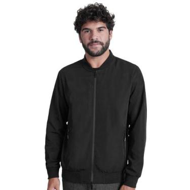 Imagem de Jaqueta Aramis Masculina Nylon Bomber Liquid Repeller Preta, L/G