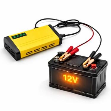 Imagem de Carregador Bateria 12V 2A Veicular Para Carro Moto Triciclo Bivolt Aut