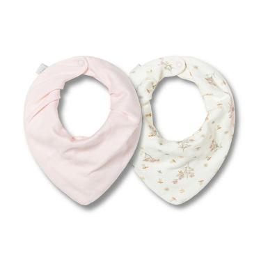 Imagem de Kit Com 2 Babadores Hug Bandana Jardim Da Aurora Rosa