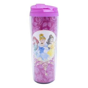 Imagem de Copo rosa térmico princesas 450ml - disney
