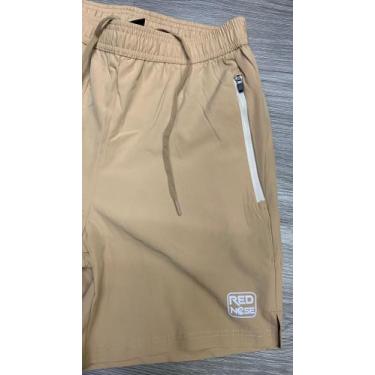 Imagem de Bermuda Red Nose Masculina Dry Fit Tactel Bolsos Zíper, Areia, M