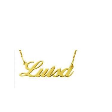 Imagem de Cordão Com Nome Personal Luisa Ouro 18 Kilates Peso 2,00 Gramas 45 Cm 