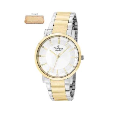 Imagem de Relógio Champion Prata Dourado Feminino CN25627B