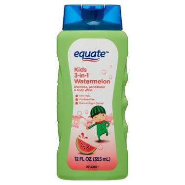 Imagem de Shampoo, Condicionador e Sabonete Líquido Infantil 3 em 1 Equate - Mel