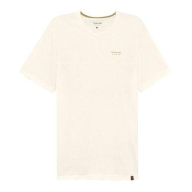 Imagem de Camiseta Masculina Premium Malha Linho Malwee Ref. 110128, Off white, 
