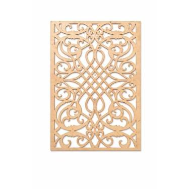 Imagem de Divisor Ambiente Cobogó Mdf 3mm M0001 29x19 Cm Natural P Personalizar 