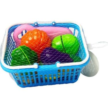 Imagem de Brincando de Casinha Cestinha Legumes CREC 9 Peças Sortido TOY MIX