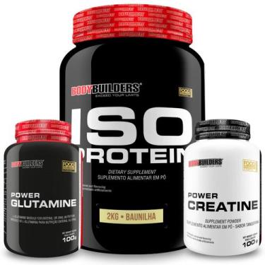 Imagem de KIT Whey Protein Isolado Iso Protein 2kg + Power Creatina 100g + Power