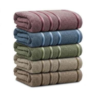 Imagem de Kit 5 Peças Toalha Banho Classic Algodão 68x135cm Appel