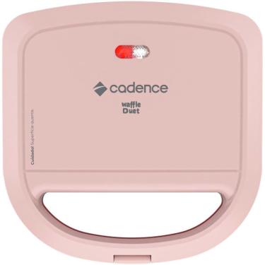 Imagem de Máquina de Waffle Duet WAF200-127 750W com Revestimento Antiaderente Rosa, Vermelho Cadence