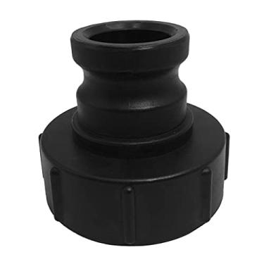 Imagem de D DOLITY Adaptador de tanque IBC, conector de encaixe de válvula – torneira de substituição para conectores de água de jardim doméstico (fêmea de 7,6 cm para macho de 5 cm)