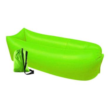 Imagem de Saco de dormir Sofa Inflavel Puff 2 unidades Preguiçoso Camping Colchonete Magico Portatil Trilha  Praia Passeios