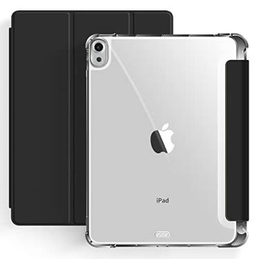 Imagem de Capa P/iPad Air 11 M2/M3 5ª 4ª Ger 10.9" Smart Case Slim C/Suporte a Caneta, Fundo Transparente Proteção Total- Anti Impacto/Auto Sleep/Tampa Magnética/Premium Resistente Funcional e Design Fino