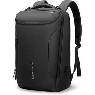 Imagem de Mochila para laptop impermeável MS MARK RYDEN 17,3 polegadas, grande capacidade, mochila para viagem de negócios com porta de carregamento USB para homens