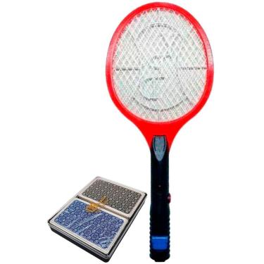 Imagem de Raquete Elétrica Mata Mosquito Recarregável Baralho