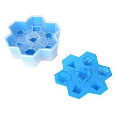 Imagem de Molde de cubos de gelo, molde de silicone, reutilizável, durável, antiaderente para sorvete para chocolate