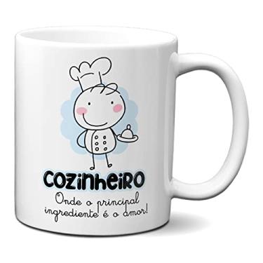 Imagem de Caneca Cozinheiro O Amor É O Principal Ingrediente! Fofo (Branca)