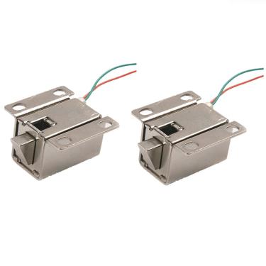 Imagem de MOOKEENONE 2 * Gaveta de Porta de Ferro Língua Para Baixo Conjunto de Fechadura Elétrica Solenoide Design Fino