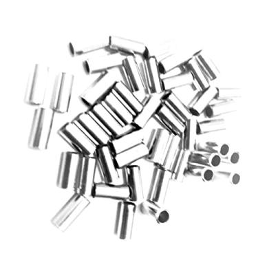 Imagem de 1000 Conexões/anilhas/luvas n 0 de alumínio para cabo de aço de pesca