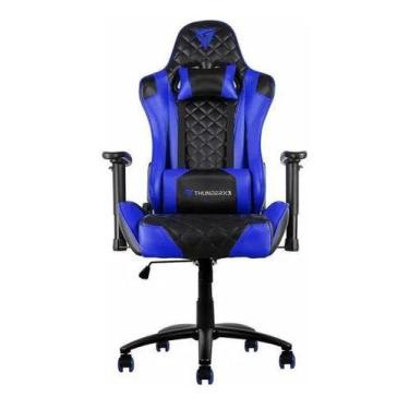 Imagem de Cadeira Gamer Tgc12 Pro Thunderx3 Black E Azul