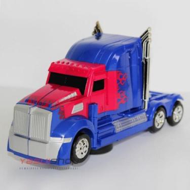 Imagem de Boneco Transformers Optimus Prime Caminhão A Pilha Bateria - Toys
