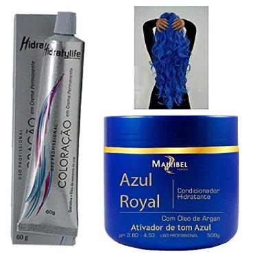 Imagem de Kit Preto Azulado 01 Mascara 500g e 01 Coloração Mairibel