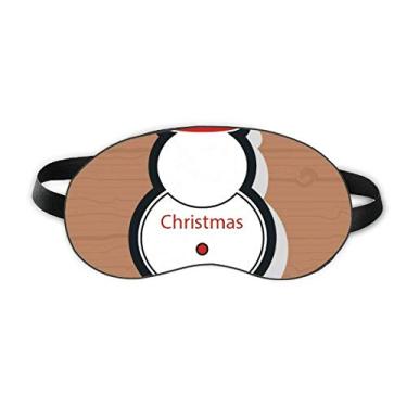 Imagem de Chapéu de neve de Natal com ícone de sono, protetor de olhos macio para noite