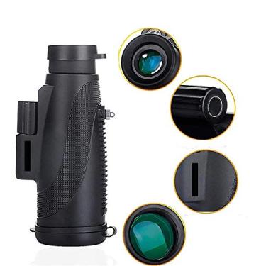 Imagem de Telescópio monocular 10x50, telescópio portátil compacto à prova d'água de alta potência com adaptador de smartphone Tripé para observação de pássaros Caminhadas Pesca Esportes ao ar livre
