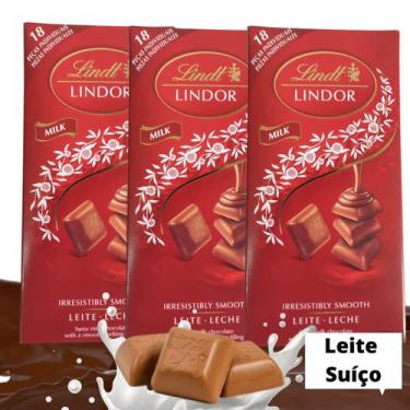 Imagem de Chocolate Lindt  Lindor Swiss Milk 100G - 3 Barras
