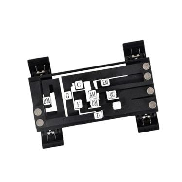 Imagem de Dynwave Acordes de auxílio para guitarra, acessórios para prática de ensino, sistema portátil de aprendizado de guitarra, útil para adultos, iniciantes e, preto