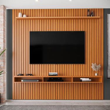 Imagem de Painel Ripado para TV Até 75 Polegadas Intense com Nicho 229cm