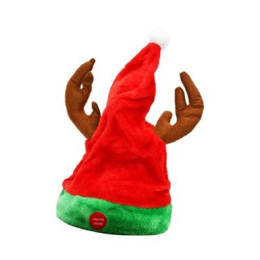 Imagem de Deevoka Dançando chapéu de papai noel, chapéus elétricos boné, natal movendo chapéu de papai noel para a família adultos crianças fontes de festa festival, estilo C