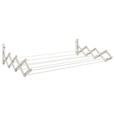 Imagem de Varal Sanfonado 1000Mm Estrutura Em Aço Vs1000 Branco