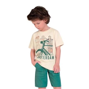 Imagem de Conjunto Infantil Masculino Camiseta + Bermuda Milon 15113