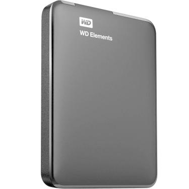 Imagem de HD Externo WD 1TB Elements USB 3.0 Western Digital Portátil - WDBUZG0010BBK