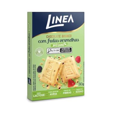 Imagem de Chocolate Vegano Branco Com Frutas Vermelhas Linea 30g - 1 Unidade