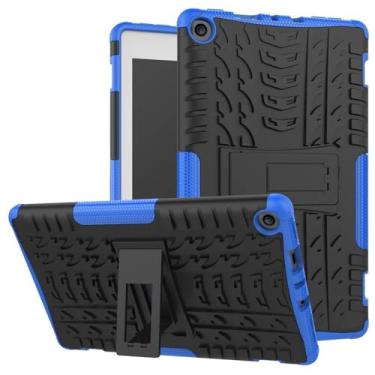 Imagem de Capa para Amazon Fire Max 11 2023 à prova de choque para Fire HD8 HD10 Plus, capa protetora TPU + PC (azul, para Fire Max 11 2023)