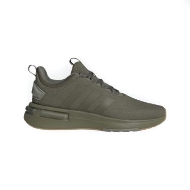 Imagem de adidas Tênis masculino Racer Tr23, Strata verde-oliva/Strata verde-oliva/seixo prata, 7.5