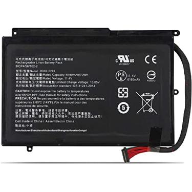 Imagem de Bateria do portátil adequada para For Razer Blade RC30-0220 Pro 17 2017 GTX1060 i7-7700HQ 2019 RTX 2060 RTX 2070 RTX 2080 RZ09-0220 RZ09-02202 RZ09-02202E75 Series 11.4V 70Wh 6160mAh